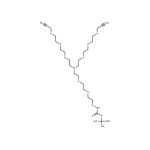 化合物 N-(t-Boc-Aminooxy-PEG2)-N-bis(PEG3-propargyl)|T16252|TargetMol