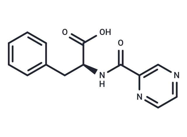 化合物 N-(Pyrazinylcarbonyl)-L-phenylalanine,N-(Pyrazinylcarbonyl)-L-phenylalanine