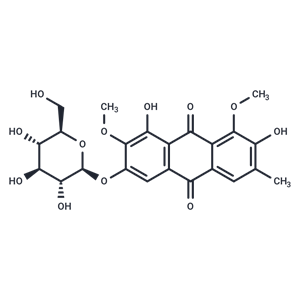 橙黃決明素-6-O-葡萄糖苷,Aurantio-obtusin β-D-glucoside