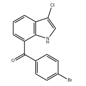 3-氯-7-(4-溴代苯甲酰基)吲哚溴芬酸钠中间体）