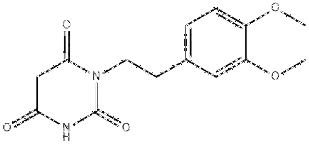 1-(3,4-二甲氧基苯乙基)嘧啶-2,4,6(1H,3H,5H)-三酮,1-[2-(3,4-Dimethoxy-phenyl)-ethyl]-pyrimidine-2,4,6-trione