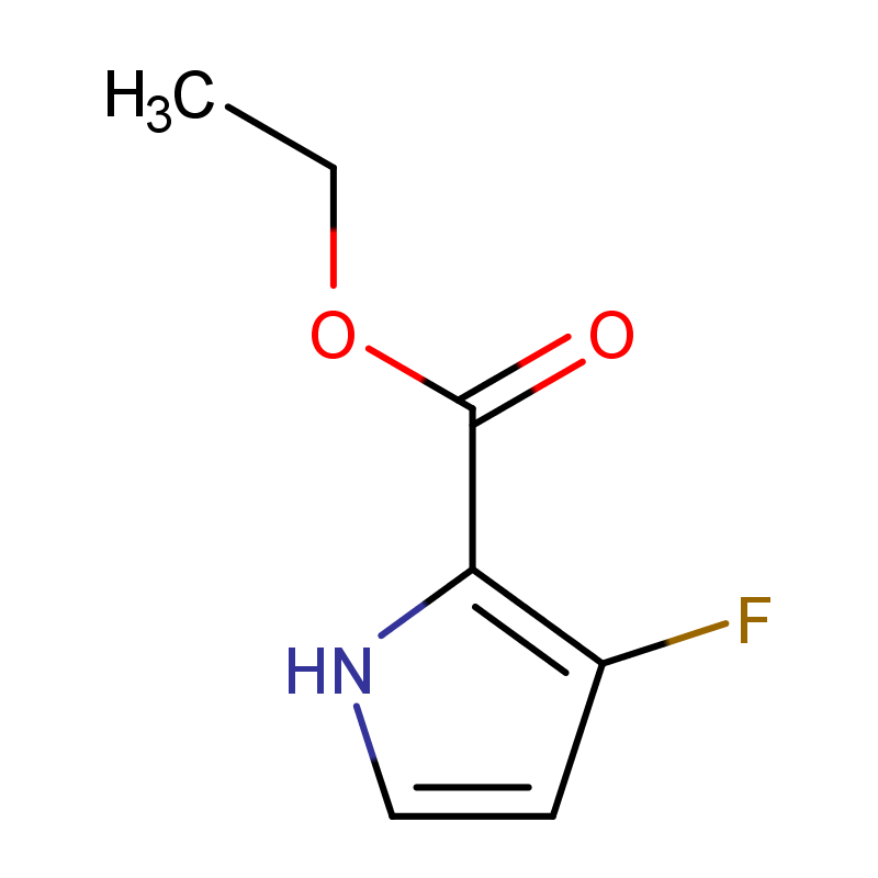 3-氟-1H-吡咯-2-羧酸乙酯,1H-Pyrrole-2-carboxylic acid, 3-fluoro-, ethyl ester