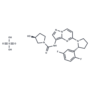 化合物 Larotrectinib sulfate,Larotrectinib sulfate