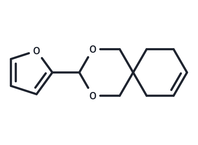 化合物 2,4-Dioxaspiro(5.5)undec-8-ene, 3-(2-furanyl)-,2,4-Dioxaspiro(5.5)undec-8-ene, 3-(2-furanyl)-