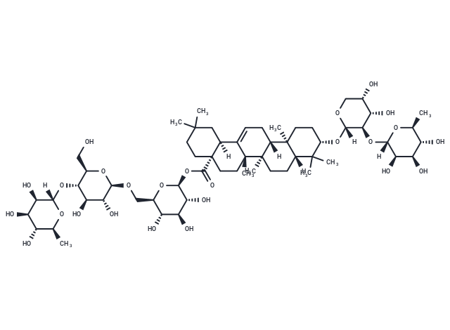 刺五加葉中,Hederasaponin B
