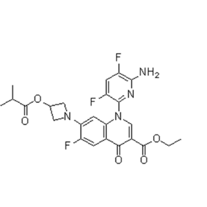 1-(6-氨基-3,5-二氟吡啶-2-基)-6-氟-7-[3-(异丁酰氧基)氮杂环丁烷-1-基]-4-氧代-1,4-二氢喹啉-3-羧酸乙酯