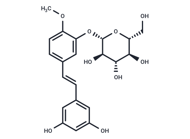 丹葉大黃素 3'-O-葡萄糖苷,Rhapontigenin 3'-O-glucoside