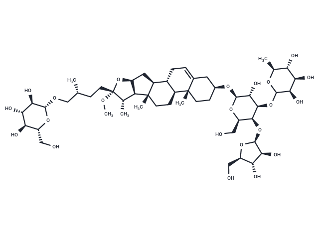 重樓皂苷G,Polyphyllin G