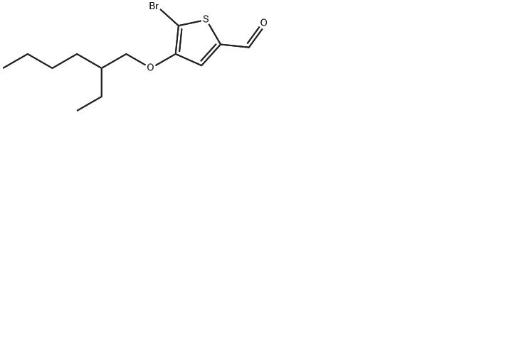 PM207,5-bromo-4-((2-ethylhexyl)oxy)thiophene-2-carbaldehyde