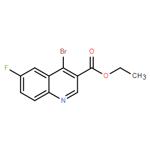 4-溴-6-氟喹啉-3-甲酸乙酯,Ethyl 4-bromo-6-fluoroquinoline-3-carboxylate