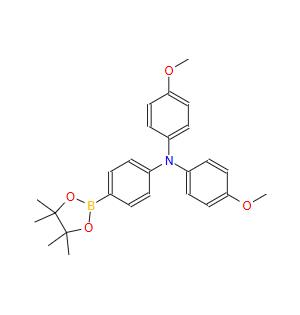 4-硼酸片呐醇酯-4',4'-二甲氧基三苯胺,4-Methoxy-N-(4-methoxyphenyl)-N-(4-(4,4,5,5-tetramethyl-1,3,2-dioxaborolan-2-yl)phenyl)aniline