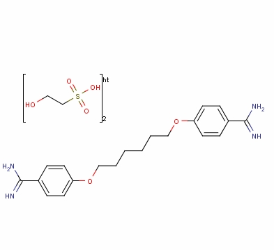 己脒定二(羟乙基磺酸)盐,Hexamidine diisocyanate