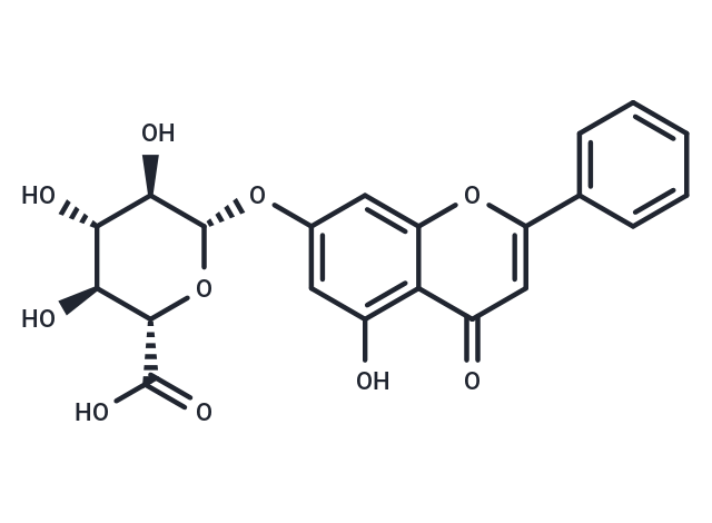 白杨素-7-0-Β-D-葡萄糖醛酸苷,Chrysin-7-O-glucuronide