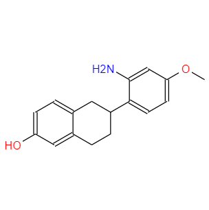 6-(2-氨基-4-甲氧基苯基)-5,6,7,8-四氢-2-萘酚,2-Naphthalenol, 6-(2-amino-4-methoxyphenyl)-5,6,7,8-tetrahydro-