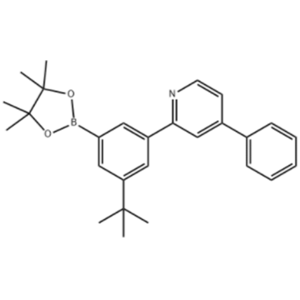 2-(3-(叔丁基)-5-(4,4,5,5-四甲基-1,3,2-二氧硼烷-2-基)苯基)-4-苯基吡啶；2411987-38-5