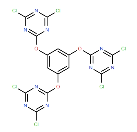 1,3,5-tris((4,6-dichloro-1,3,5-triazin-2-yl)oxy)benzene,1,3,5-tris((4,6-dichloro-1,3,5-triazin-2-yl)oxy)benzene