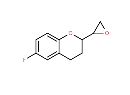 6-氟-3,4-二氢-2H-1-苯并吡喃-2-环氧乙烷,6-Fluoro-2-(oxiran-2-yl)chroman