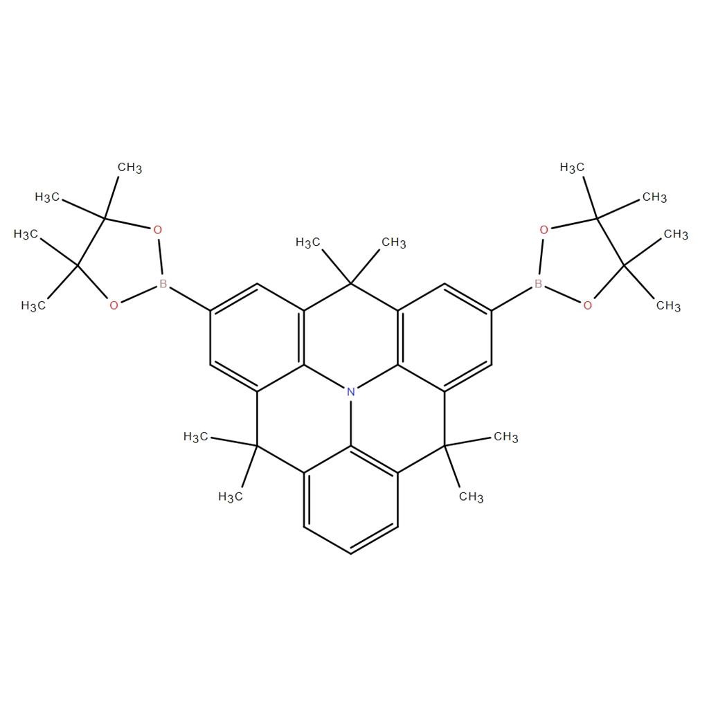2,2'-(4,4,8,8,12,12-hexamethyl-3a2,4,8,12-tetrahydrodibenzo[cd,mn]pyrene-2,6-diyl)bis(4,4,5,5-tetramethyl-1,3,2-dioxaborolane),2,2'-(4,4,8,8,12,12-hexamethyl-3a2,4,8,12-tetrahydrodibenzo[cd,mn]pyrene-2,6-diyl)bis(4,4,5,5-tetramethyl-1,3,2-dioxaborolane)