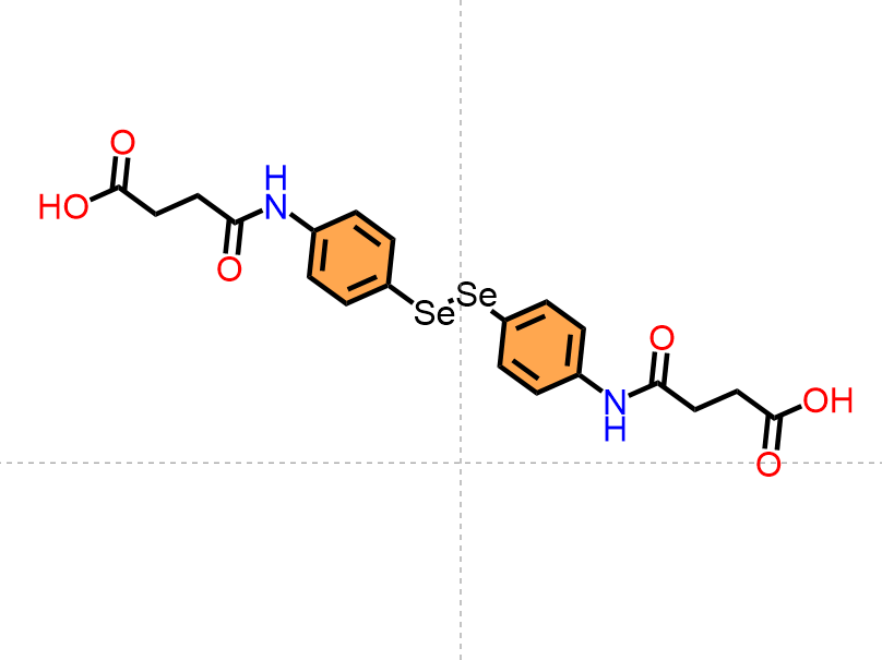 4,4'-[diselenodiylbis(benzene-4,1-diylimino)]bis(4-oxobutanoic acid),4,4'-[diselenodiylbis(benzene-4,1-diylimino)]bis(4-oxobutanoic acid)