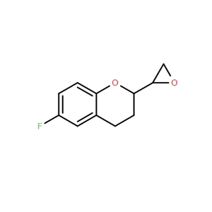 6-氟-3,4-二氢-2H-1-苯并吡喃-2-环氧乙烷,6-Fluoro-2-(oxiran-2-yl)chroman