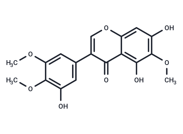 野鸢尾黄素,Irigenin