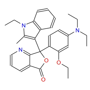 3-(4-二乙氨基-2-乙氧基苯基)-3-(1-乙基-2-甲基吲哚-3-基)-4-氮杂-2-苯并[C]呋喃酮