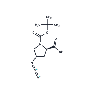 化合物 (2R,4S)-Boc-D-Pro(4-N3)-OH|T89667|TargetMol