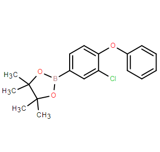 2-（3-氯-4-苯氧基苯基）-4,4,5,5-四甲基-1,3,2-二氧杂硼烷,2-(3-Chloro-4-phenoxyphenyl)-4,4,5,5-tetramethyl-1,3,2-dioxaborolane