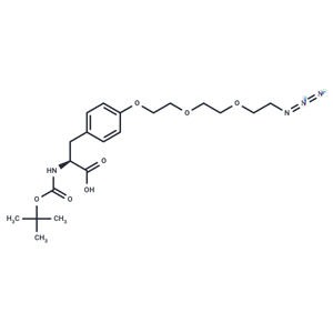 化合物 Boc-L-Tyr(PEG(3)-N3)-OH|T89745|TargetMol