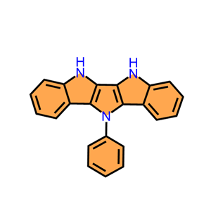 5H-Pyrrolo[3,2-b:4,5-b′]diindole, 6,11-dihydro-11-phenyl-,5H-Pyrrolo[3,2-b:4,5-b′]diindole, 6,11-dihydro-11-phenyl-