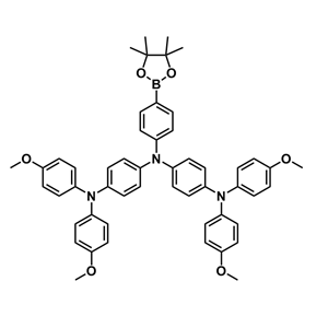 N1-(4-(bis(4-methoxyphenyl)amino)phenyl)-N4,N4-bis(4-methoxyphenyl)-N1-(4-(4,4,5,5-tetramethyl-1,3,2-dioxaborolan-2-yl)phenyl)benzene-1,4-diamine