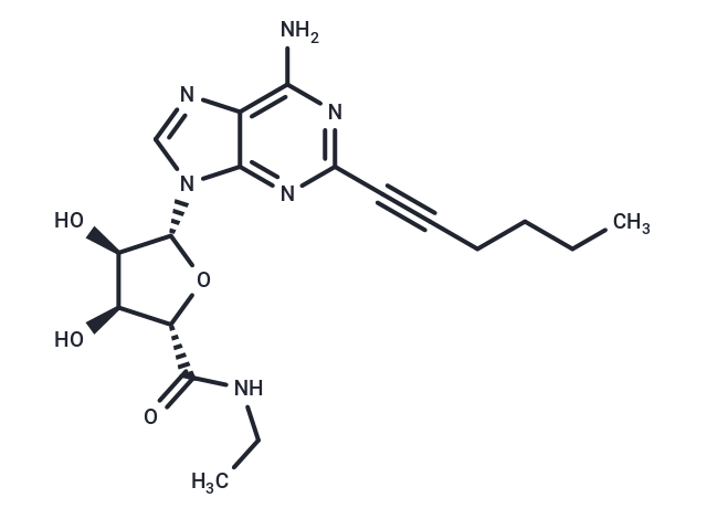 化合物 2-Hexynyl-5′-N-ethylcarboxamidoadenosine,2-Hexynyl-5′-N-ethylcarboxamidoadenosine