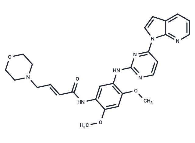 化合物 EGFR T790M/L858R-IN-7,EGFR T790M/L858R-IN-7