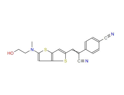 化合物HBC620,Benzeneacetonitrile, 4-cyano-α-[[5-[(2-hydroxyethyl)methylamino]thieno[3,2-b]thien-2-yl]methylene]-