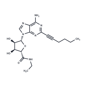 化合物 2-Hexynyl-5′-N-ethylcarboxamidoadenosine|T89444|TargetMol