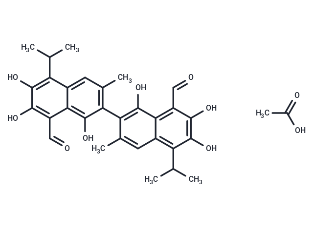 (S)-棉子酚乙酸,(S)-Gossypol acetic acid