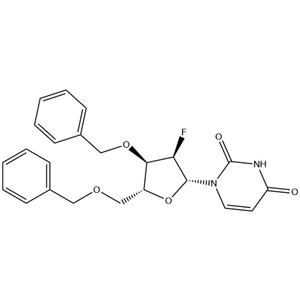 1-((2R,3R,4R,5R)-4-(benzyloxy)-5-((benzyloxy)methyl)-3-fluorotetrahydrofuran-2-yl)pyrimidine-2,4(1H,3H)-dione