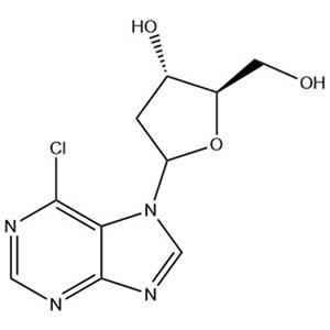 (2R,3S)-5-(6-chloro-7H-purin-7-yl)-2-(hydroxymethyl)tetrahydrofuran-3-ol,(2R,3S)-5-(6-chloro-7H-purin-7-yl)-2-(hydroxymethyl)tetrahydrofuran-3-ol