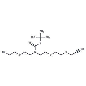 化合物 N-(PEG1-OH)-N-Boc-PEG2-propargyl|T16242|TargetMol