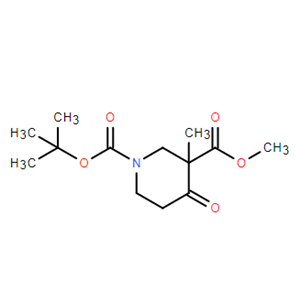 1-Boc-3-甲基-4-氧代哌啶-3-羧酸甲酯,Methyl 1-Boc-3-methyl-4-oxo-piperidine-3-carboxylate