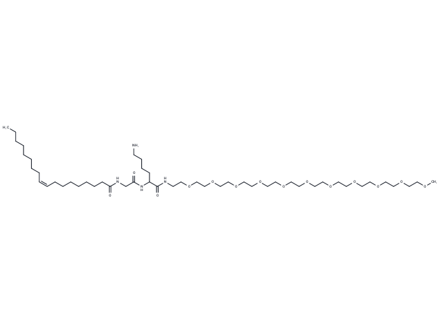 化合物 Oleoyl-Gly-Lys-N-(m-PEG11),Oleoyl-Gly-Lys-N-(m-PEG11)