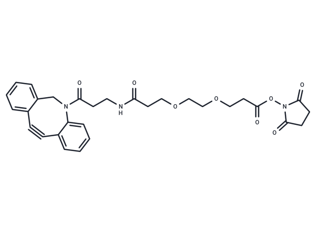 化合物 DBCO-NHCO-PEG2-NHS ester,DBCO-NHCO-PEG2-NHS ester