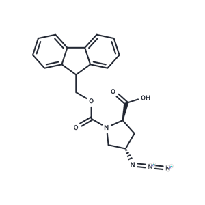 化合物 (2R,4S)-Fmoc-D-Pro(4-N3)-OH|T89747|TargetMol