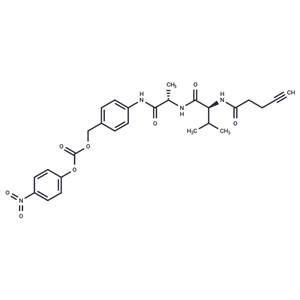 化合物 4-Pentynoyl-Val-Ala-PAB-PNP|T87801|TargetMol