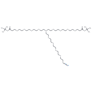 化合物 N-(Azido-PEG4)-N-bis(PEG4-t-butyl ester)|T16196|TargetMol