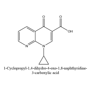 1-cyclopropyl-4-oxo-1,4-dihydro-1,8-naphthyridine-3-carboxylic acid,1-cyclopropyl-4-oxo-1,4-dihydro-1,8-naphthyridine-3-carboxylic acid