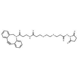化合物 DBCO-NHCO-PEG2-NHS ester,DBCO-NHCO-PEG2-NHS ester