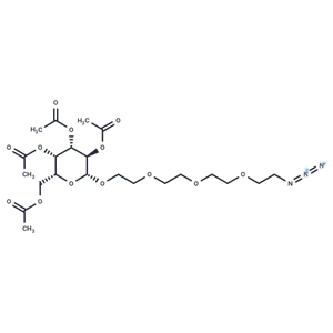 化合物 Azido-PEG4-tetra-Ac-beta-D-glucose,Azido-PEG4-tetra-Ac-beta-D-glucose