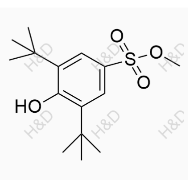 普羅布考雜質(zhì)15,methyl 3,5-di-tert-butyl-4-hydroxybenzenesulfonate