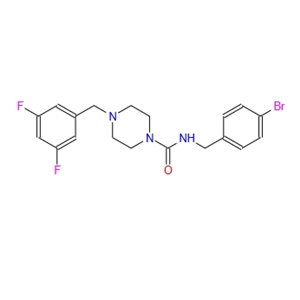 N-(4-溴芐基L)-4-(3,5-二氟芐基)哌嗪-1-甲酰胺